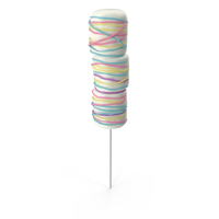 Marshmallow Skewer Pop White PNG & PSD Images
