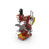 Milling Machine Red PNG & PSD Images