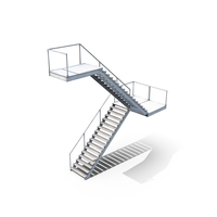 industrial Staircase Clean PNG & PSD Images