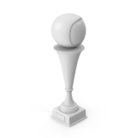 Monochrome Baseball Trophy PNG & PSD Images