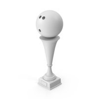 Monochrome Bowling Trophy PNG & PSD Images