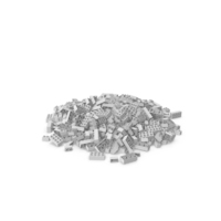 Monochrome Pile Of Brick Toys PNG & PSD Images