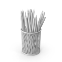 Monochrome Pencil Mug Set PNG & PSD Images
