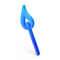 Blue Matchstick Icon PNG & PSD Images