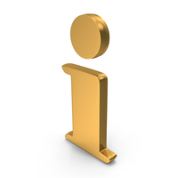 Gold Information Symbol PNG & PSD Images