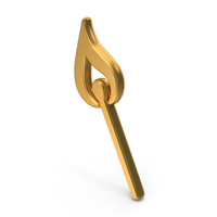 Gold Matchstick Icon PNG & PSD Images