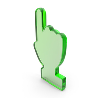 Mouse Hand Finger Point Green Glass PNG & PSD Images