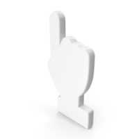 White Mouse Hand Finger Pointer Symbol PNG & PSD Images