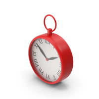 Red Hanging Clock PNG & PSD Images