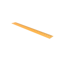 Yellow Plastic Ruler PNG & PSD Images
