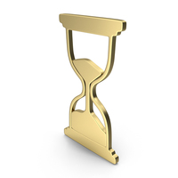 Gold Hourglass Symbol PNG & PSD Images