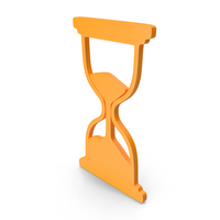 Orange Hourglass Symbol PNG & PSD Images