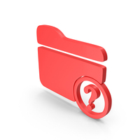 Red Question Mark Folder Symbol PNG & PSD Images