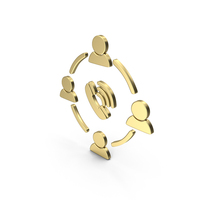 Conference Call Symbol Gold PNG & PSD Images