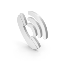 Incoming Call Symbol White PNG & PSD Images