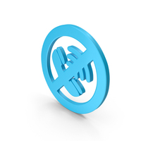 No Phone Call Allowed Symbol Blue PNG & PSD Images