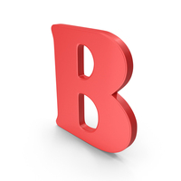 Red Alphabet B PNG & PSD Images