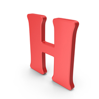 Red Alphabet H PNG & PSD Images