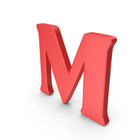 Red Alphabet M PNG & PSD Images