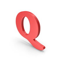 Red Alphabet Q PNG & PSD Images