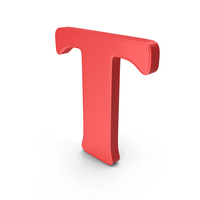 Red Alphabet T PNG & PSD Images