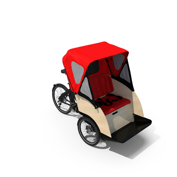 3 Wheel Taxi Bike Canopy Clean PNG & PSD Images