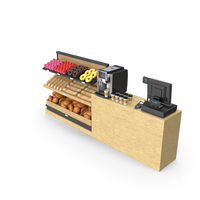 Bakery Display Cash Counter PNG & PSD Images