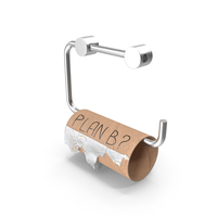 No Toilet Paper Message Plan B PNG & PSD Images