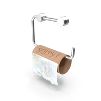 No Toilet Paper Message Sorry PNG & PSD Images
