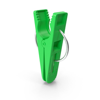 Plastic Clothespin Green Pressed PNG & PSD Images