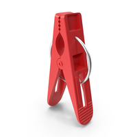 Plastic Clothespin Red PNG & PSD Images