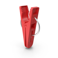 Plastic Clothespin Red Pressed PNG & PSD Images