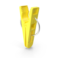 Plastic Clothespin Yellow Pressed PNG & PSD Images