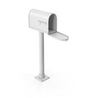 Monochrome Open Mailbox PNG & PSD Images