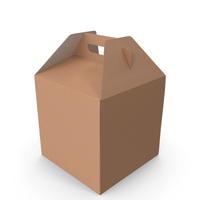 W Packaging Tall Cake Box Kraft No Window PNG & PSD Images