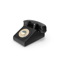 Black Rotary Phone PNG & PSD Images