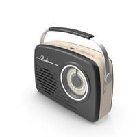 Black Rotary Radio PNG & PSD Images