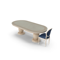 Classic Dining Table With Chair PNG & PSD Images