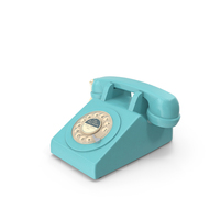 Blue Rotary Phone PNG & PSD Images