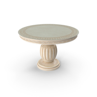 Classic Round Dining Table PNG & PSD Images