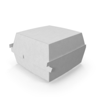 White Closed Hamburger Packaging PNG & PSD Images