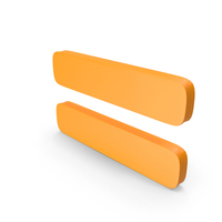 Equal Math Symbol Orange PNG & PSD Images