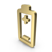 Battery Terminal Symbol Gold PNG & PSD Images