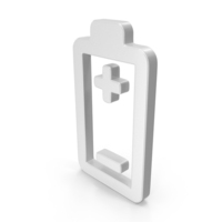 White Battery Terminal Symbol PNG & PSD Images