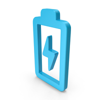 Blue Battery Charging Symbol PNG & PSD Images