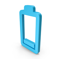 Low Battery Symbol Blue PNG & PSD Images