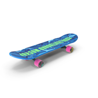 Classic Skateboard Face Blue PNG & PSD Images