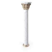 Classic White Marble Column PNG & PSD Images