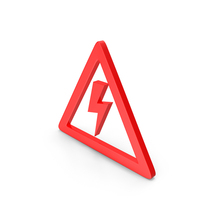 HIGH VOLTAGE WARNING SIGN RED PNG & PSD Images