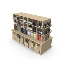 Wine Store Shelves PNG & PSD Images